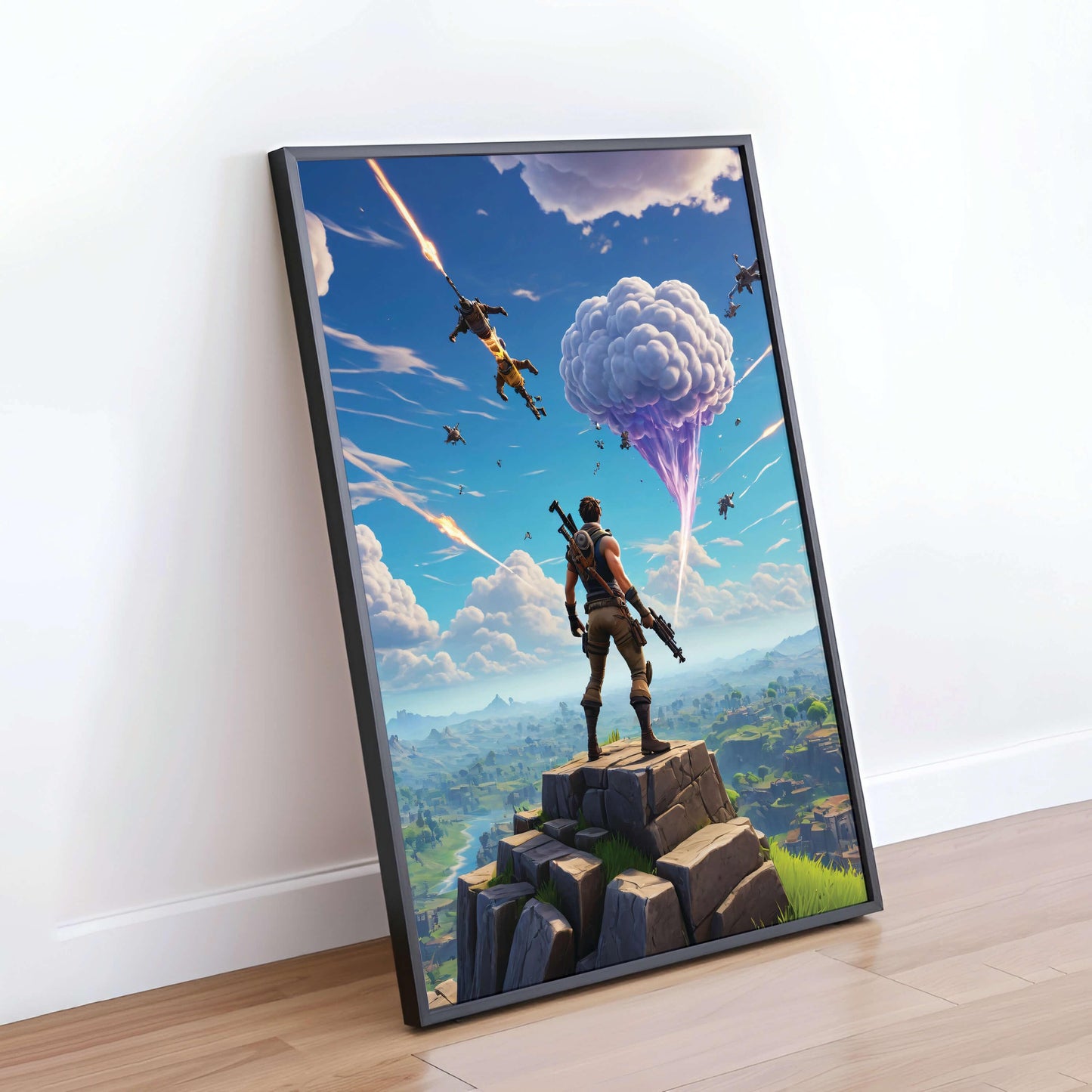 Poster Fortnite Battle Royale, Gamer Wall Art, Game Room, Gamer Decoration, Gift Boys