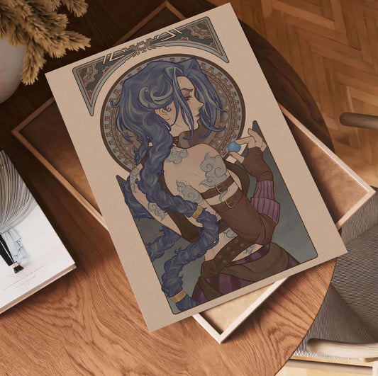 Arcane Inspired Poster, Gaming Room Wall Art Decor