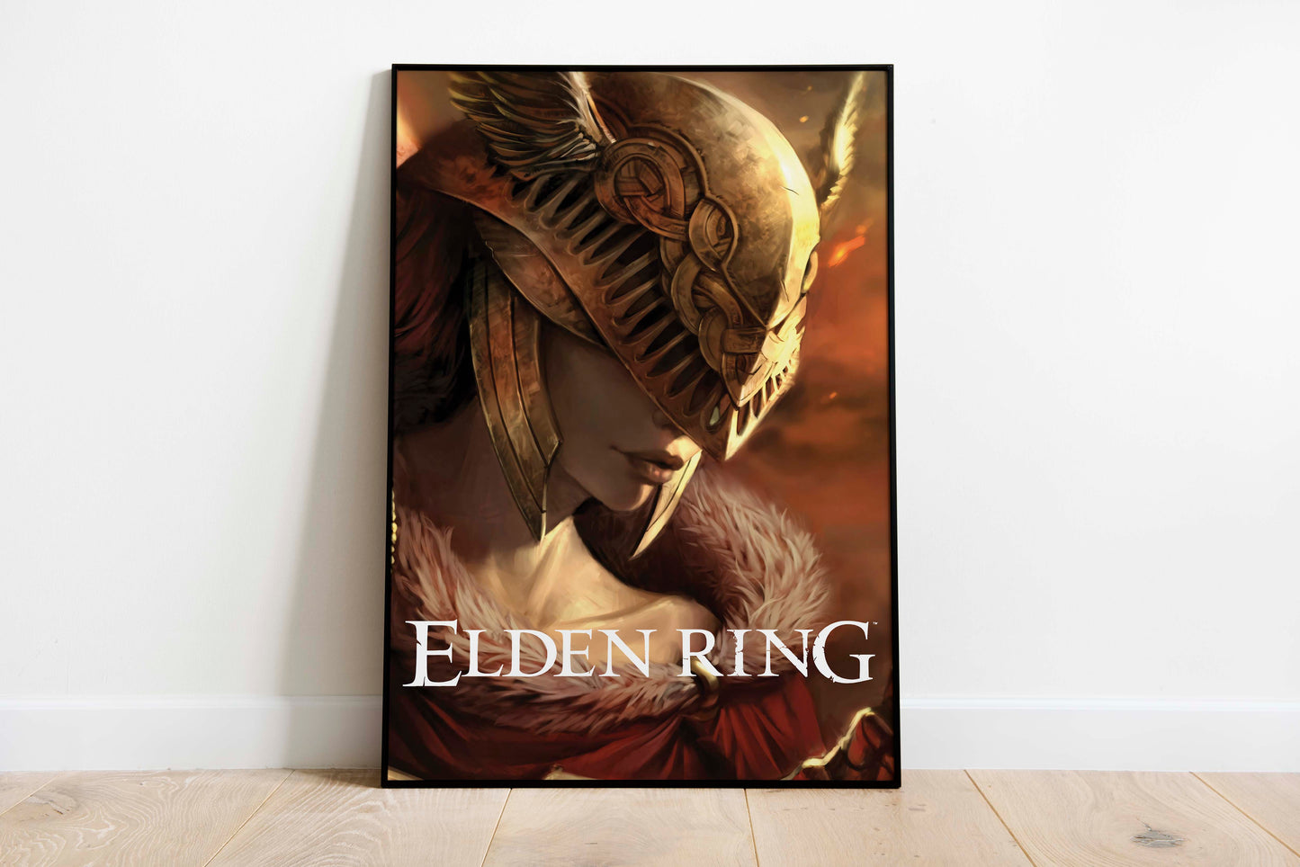 Elden Ring Valkyrie Warrior Poster Dark Fantasy Wall Art Medieval Gamer Room Decor Epic Game Print