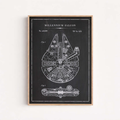 Blueprints Poster Stars Wars Sci, Fi Starship Schematics Art Print