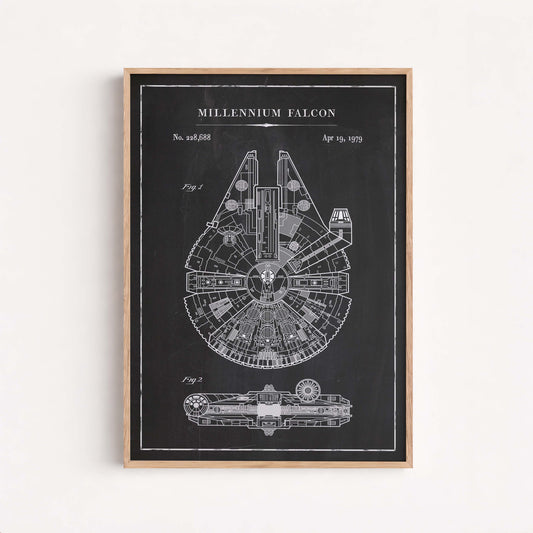 Blueprints Poster Stars Wars Sci, Fi Starship Schematics Art Print