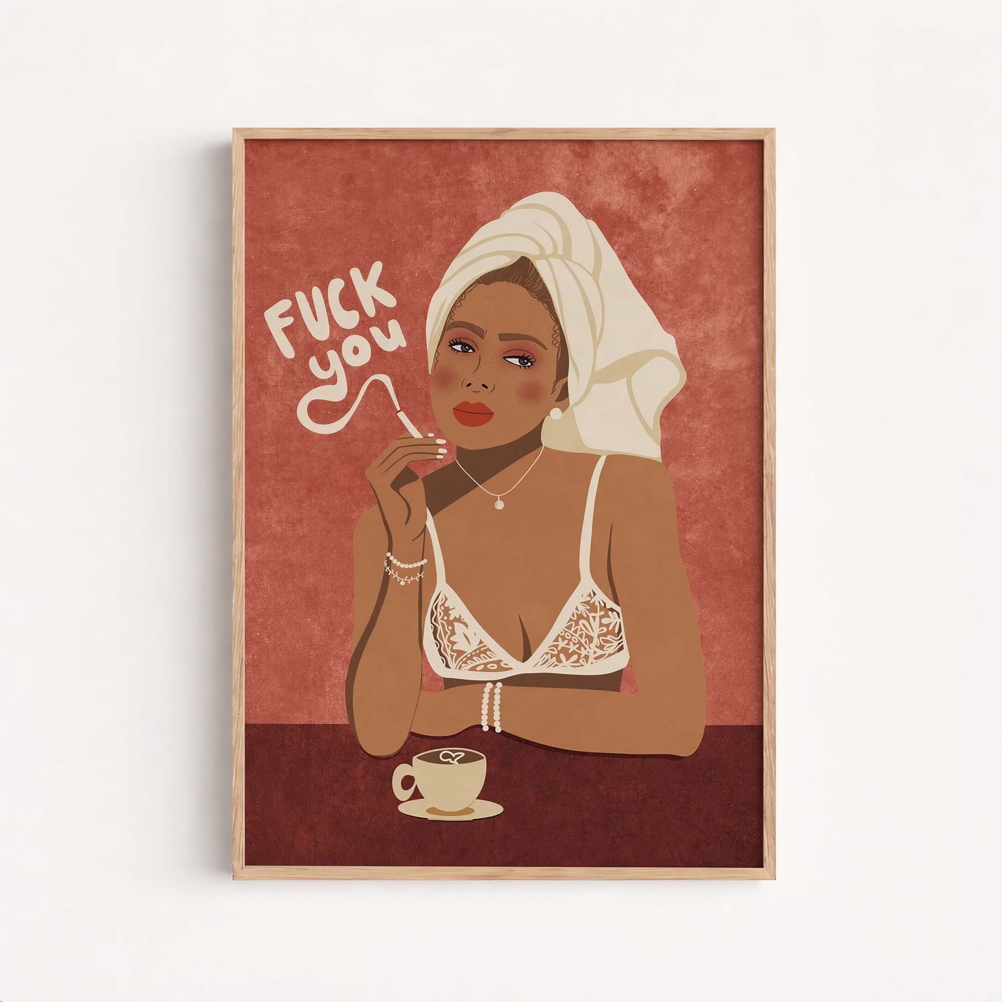 Sassy Woman Wall Art Poster, Funny Quote Print, Modern Feminine Decor