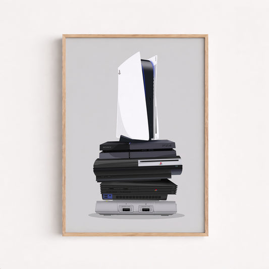 Evolution Of Gaming Consoles, Retro To Modern Game System Art