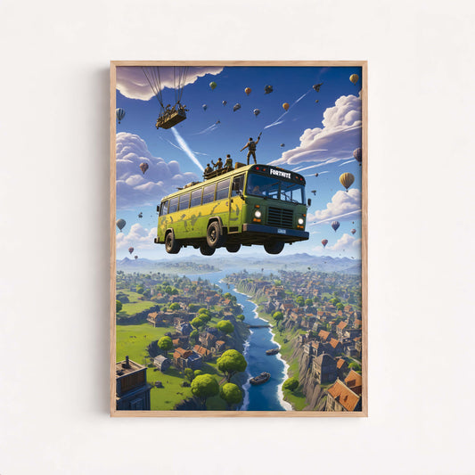 Fortnite Battle Royale Art Print, Gamer Room Wall Art, Gift Him