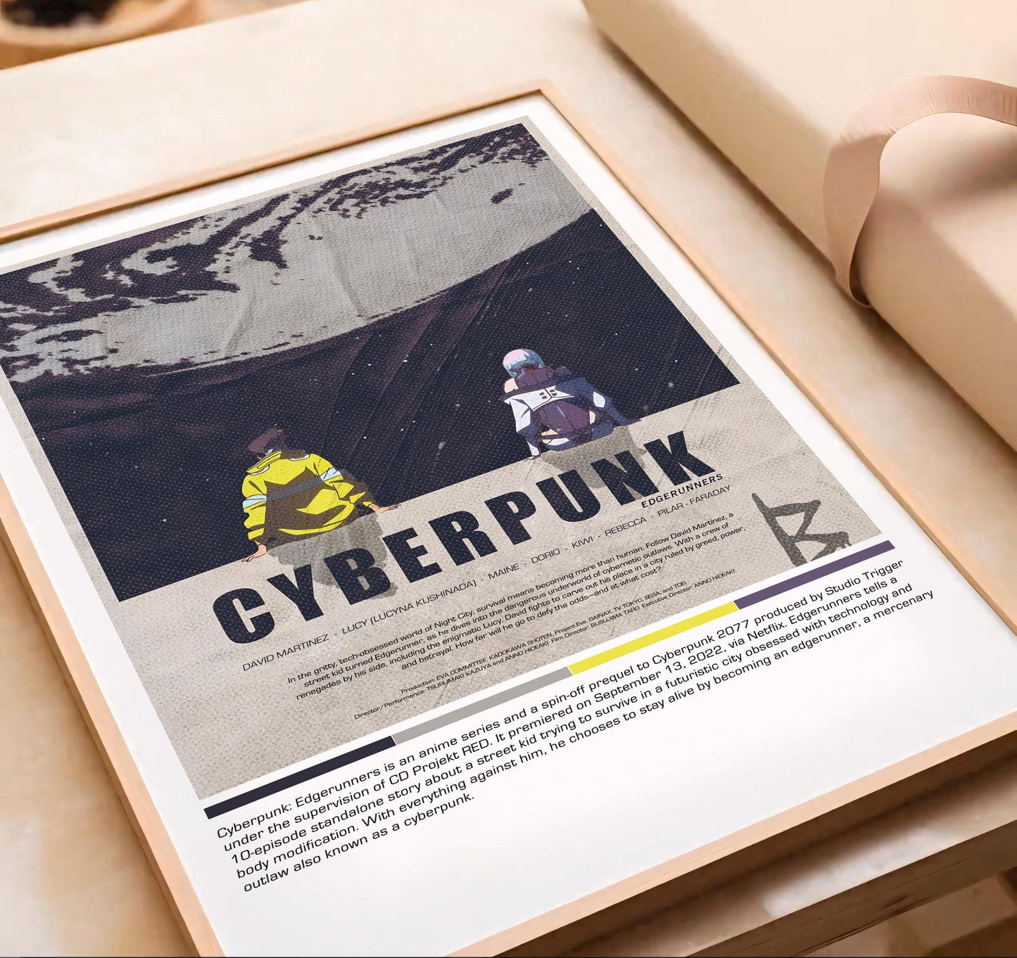 Cyberpunk Night City (Cyberpunk 2077) Poster: Retro Sci-Fi Wall Art