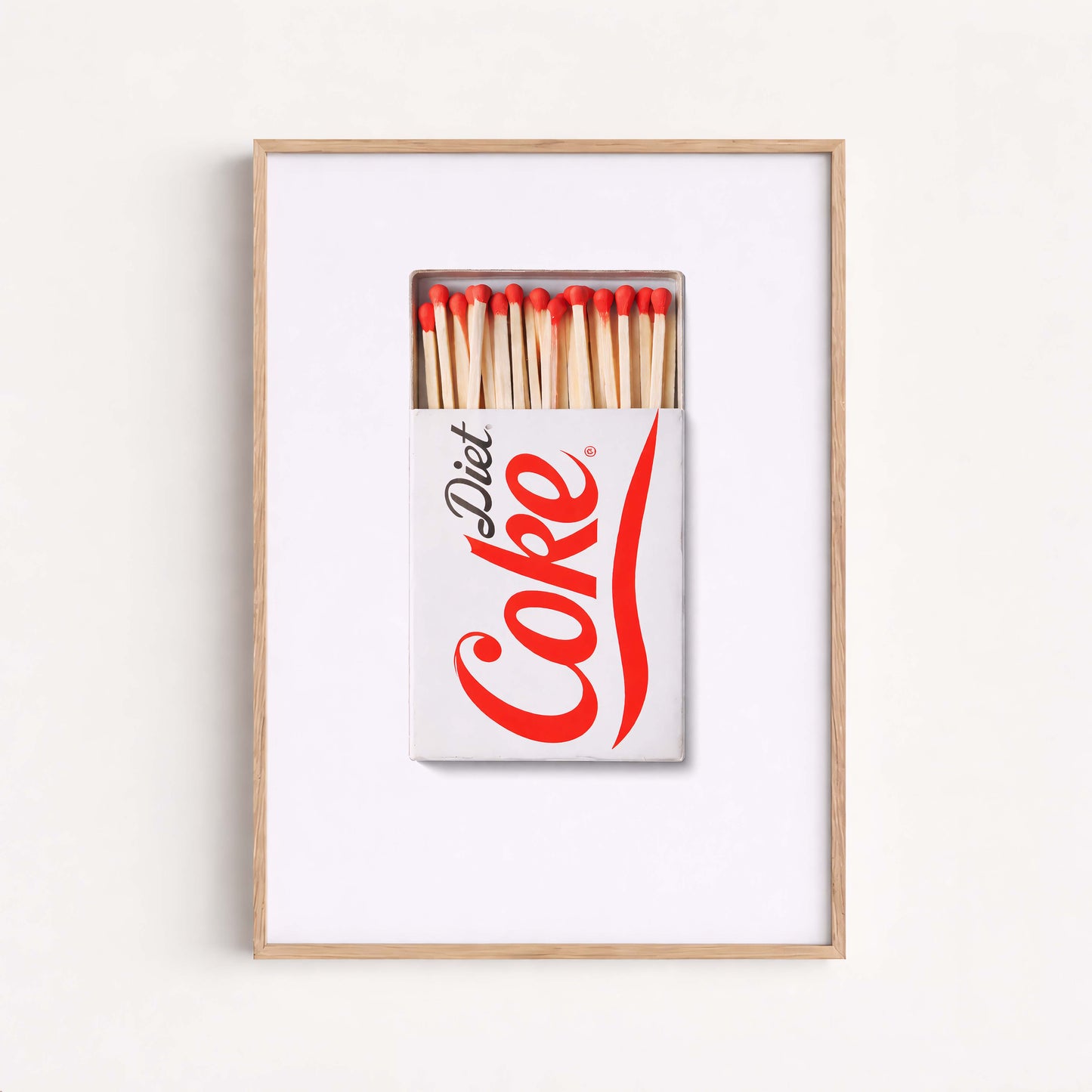 Diet Coke Poster, Retro Kitchen Wall Art, Minimalist Drink Print