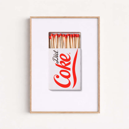 Diet Coke Poster, Retro Kitchen Wall Art, Minimalist Drink Print