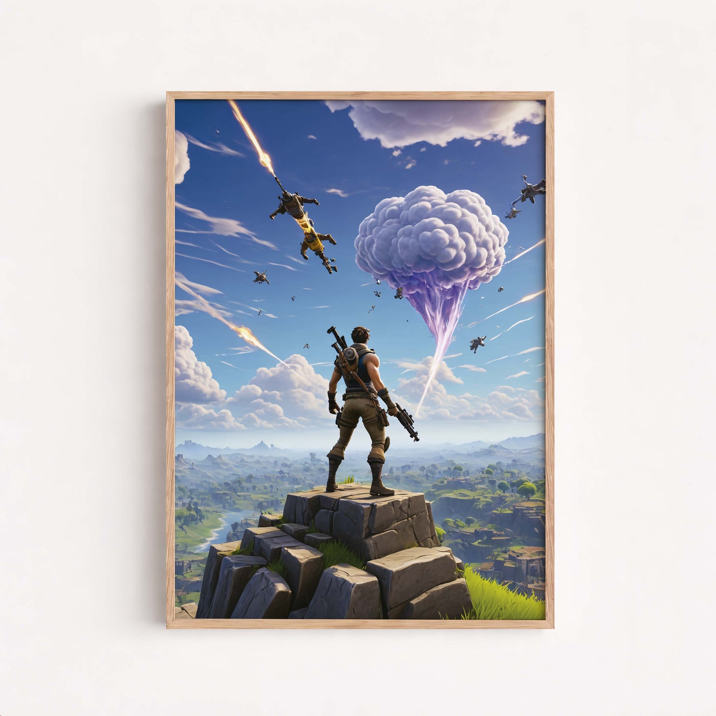 Poster Fortnite Battle Royale, Gamer Wall Art, Game Room, Gamer Decoration, Gift Boys