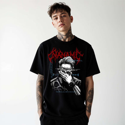 Nanami Kento Dark Streetwear Jujutsu Kaisen Jjk Metal Logo Anime Oversized Urban Anime Clothing