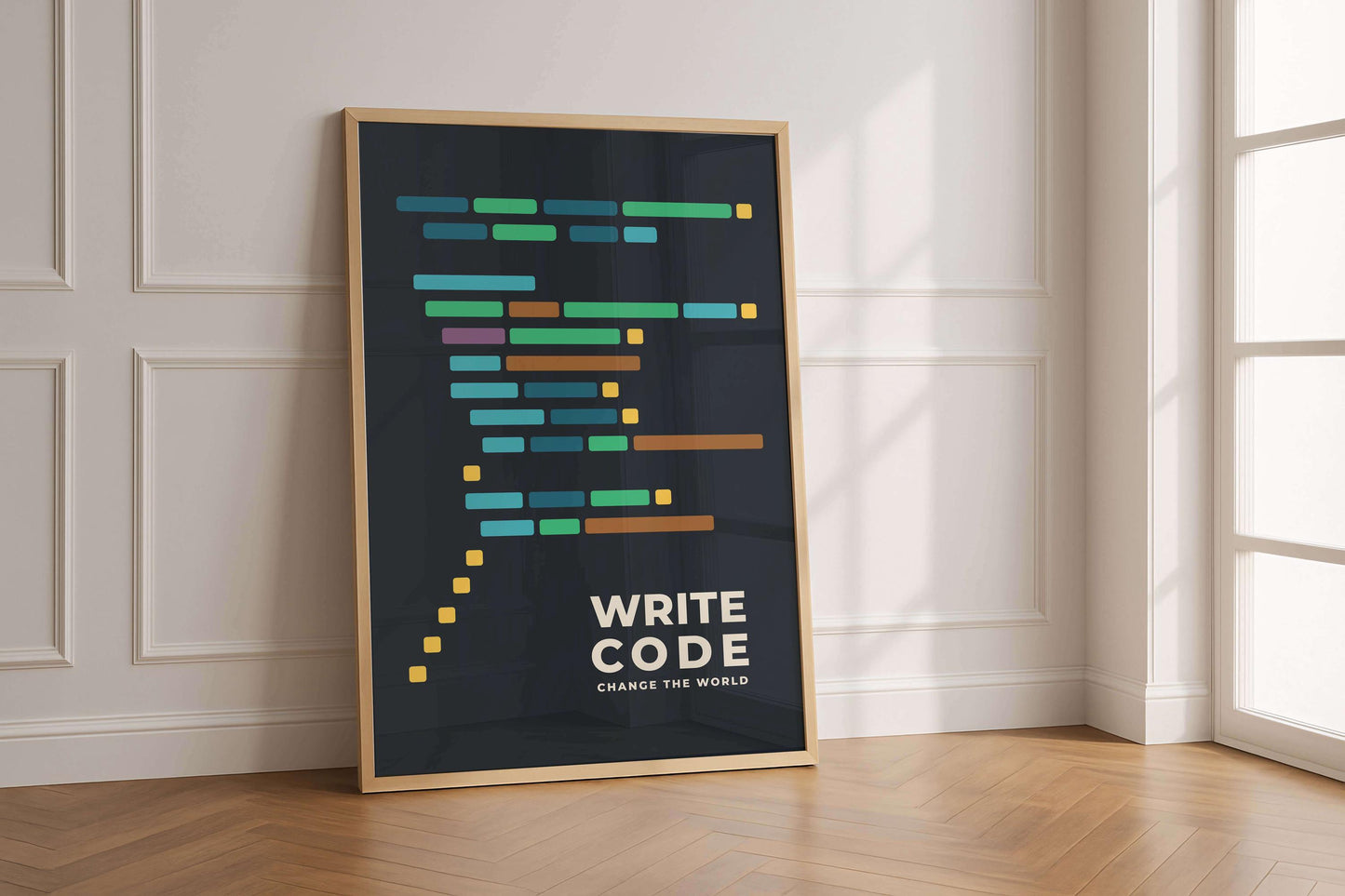 Code Definition Art Print, Programmer Wall Art, Modern Tech Office Decor