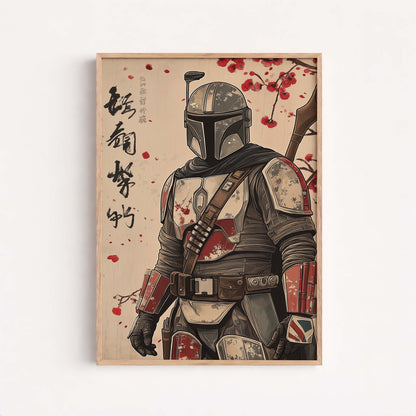 The Mandalorian Poster, Art Print, Star Wars Decor