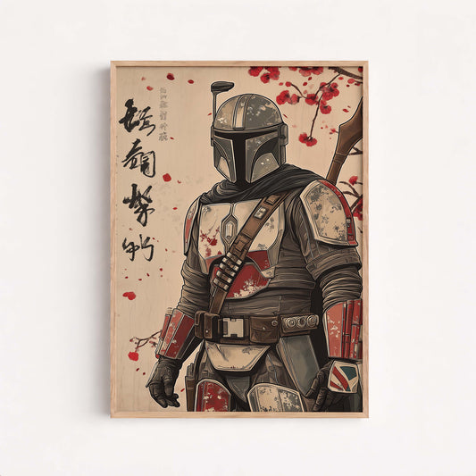 The Mandalorian Poster, Art Print, Star Wars Decor