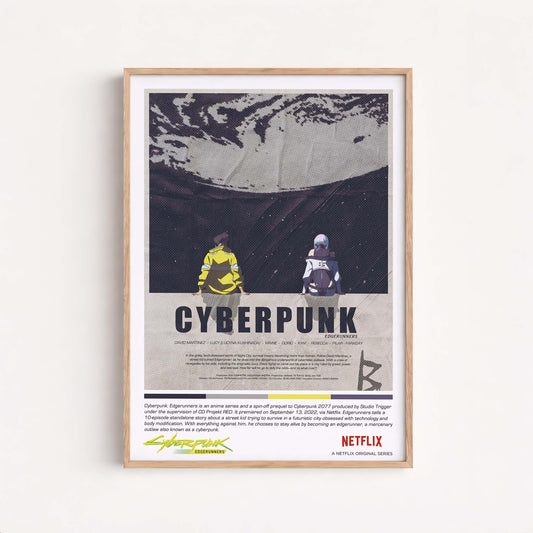 Cyberpunk Night City (Cyberpunk 2077) Poster: Retro Sci-Fi Wall Art