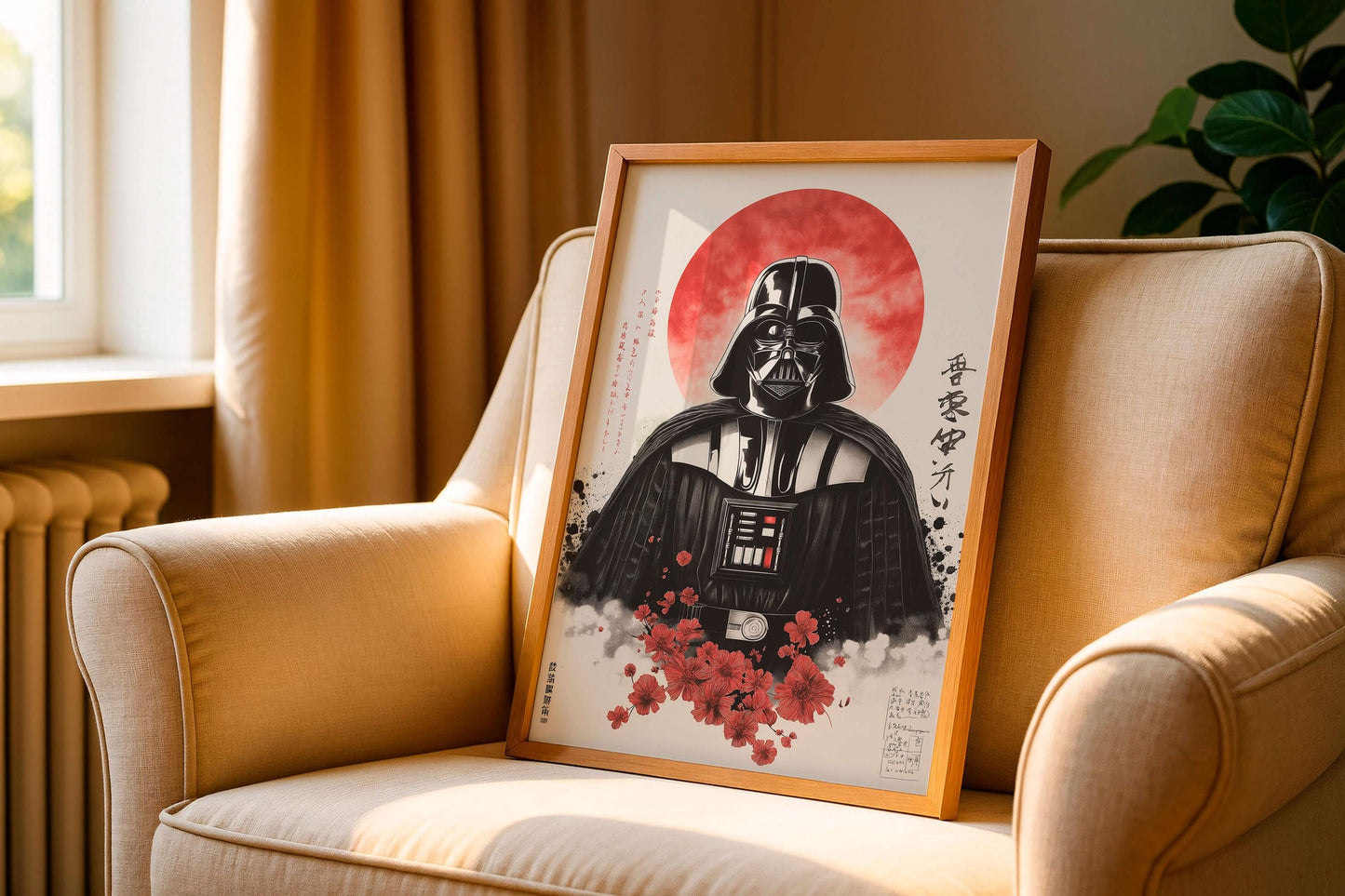 Wall Art Dark Vader Japanese, Fans Star Wars