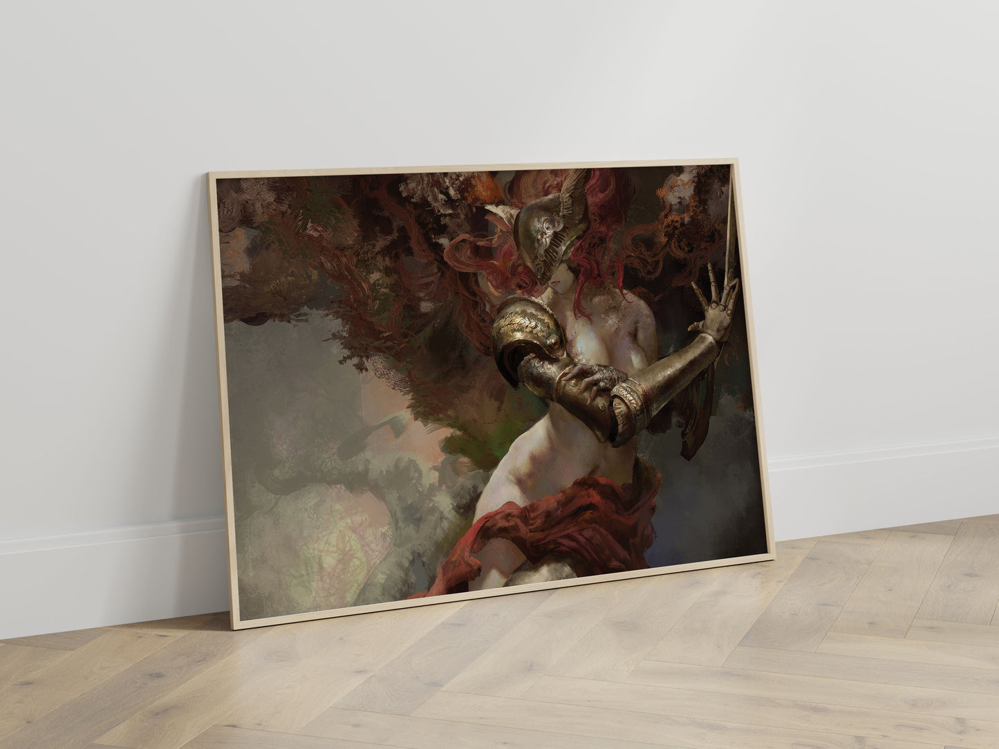 Elden Ring Valkyrie Warrior Poster Dark Fantasy Wall Art Medieval Gamer Room Decor Epic Game Print