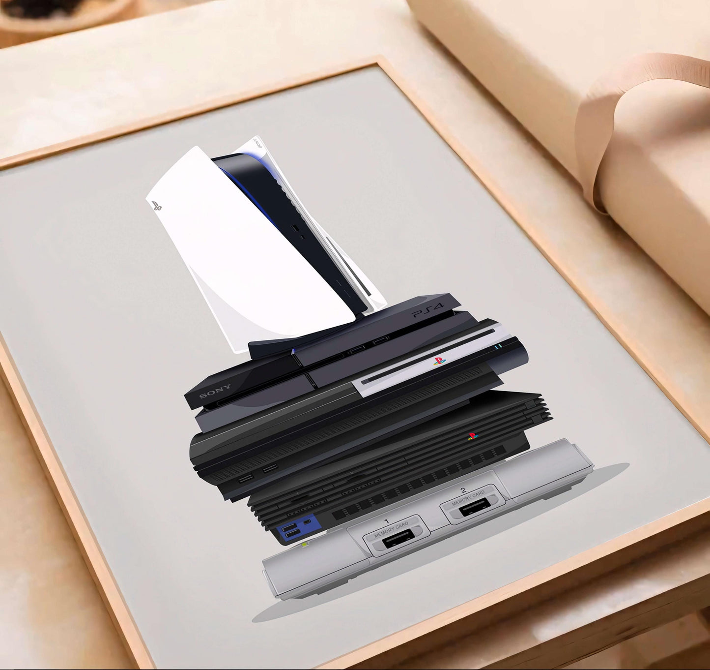 Evolution Of Gaming Consoles, Retro To Modern Game System Art