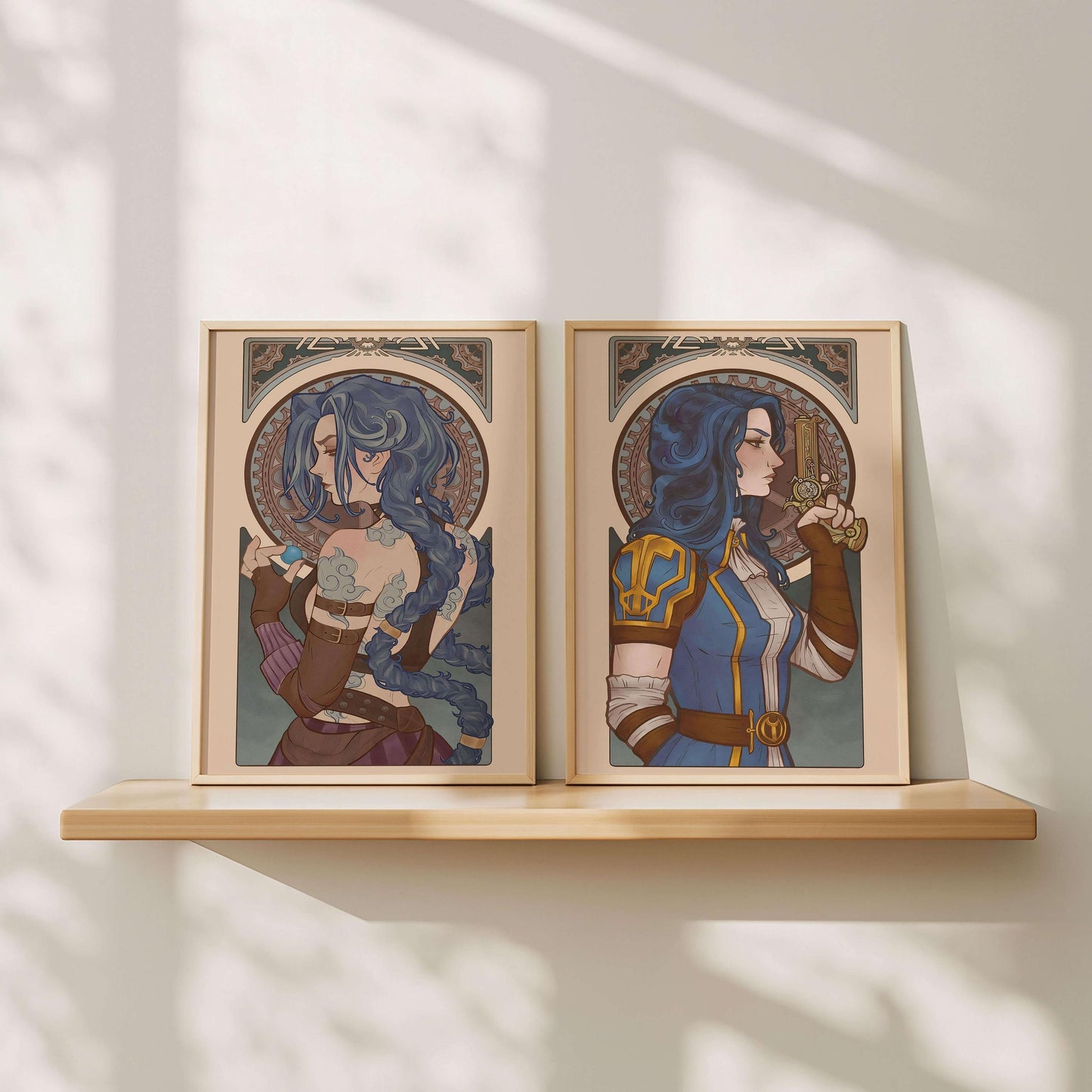 Poster Arcane Inspired Wall Art, Tv Series Anime, Decor Room