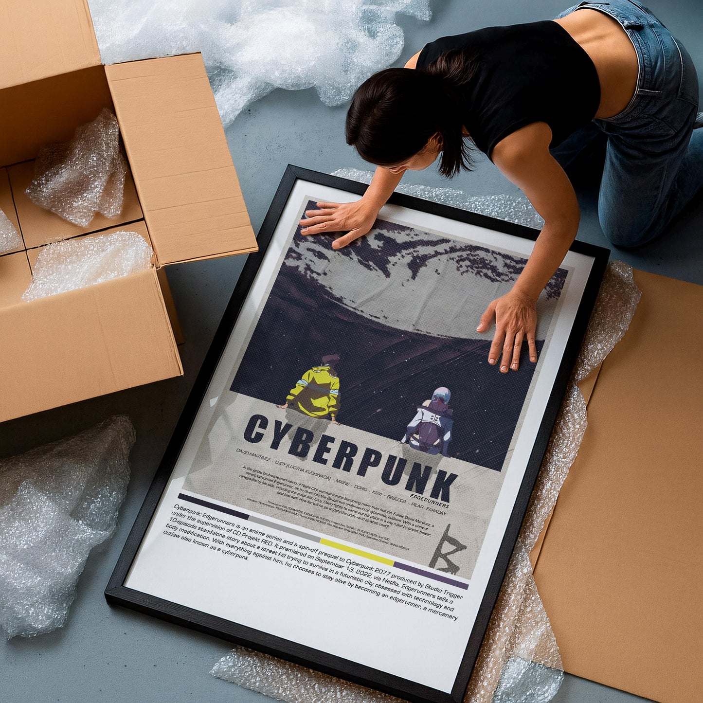 Cyberpunk Night City (Cyberpunk 2077) Poster: Retro Sci-Fi Wall Art