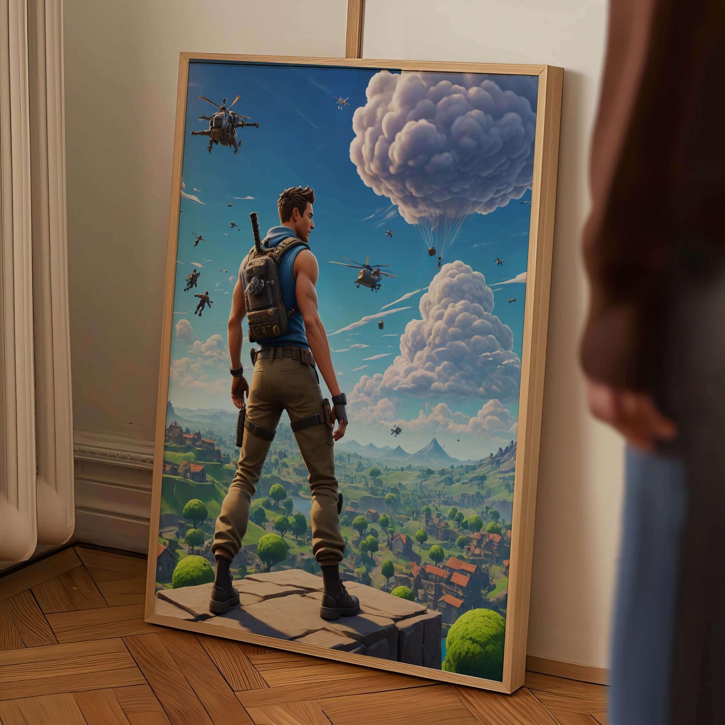 Poster Fornite Battle Royale Art Print, Gamer Room Decor Gift