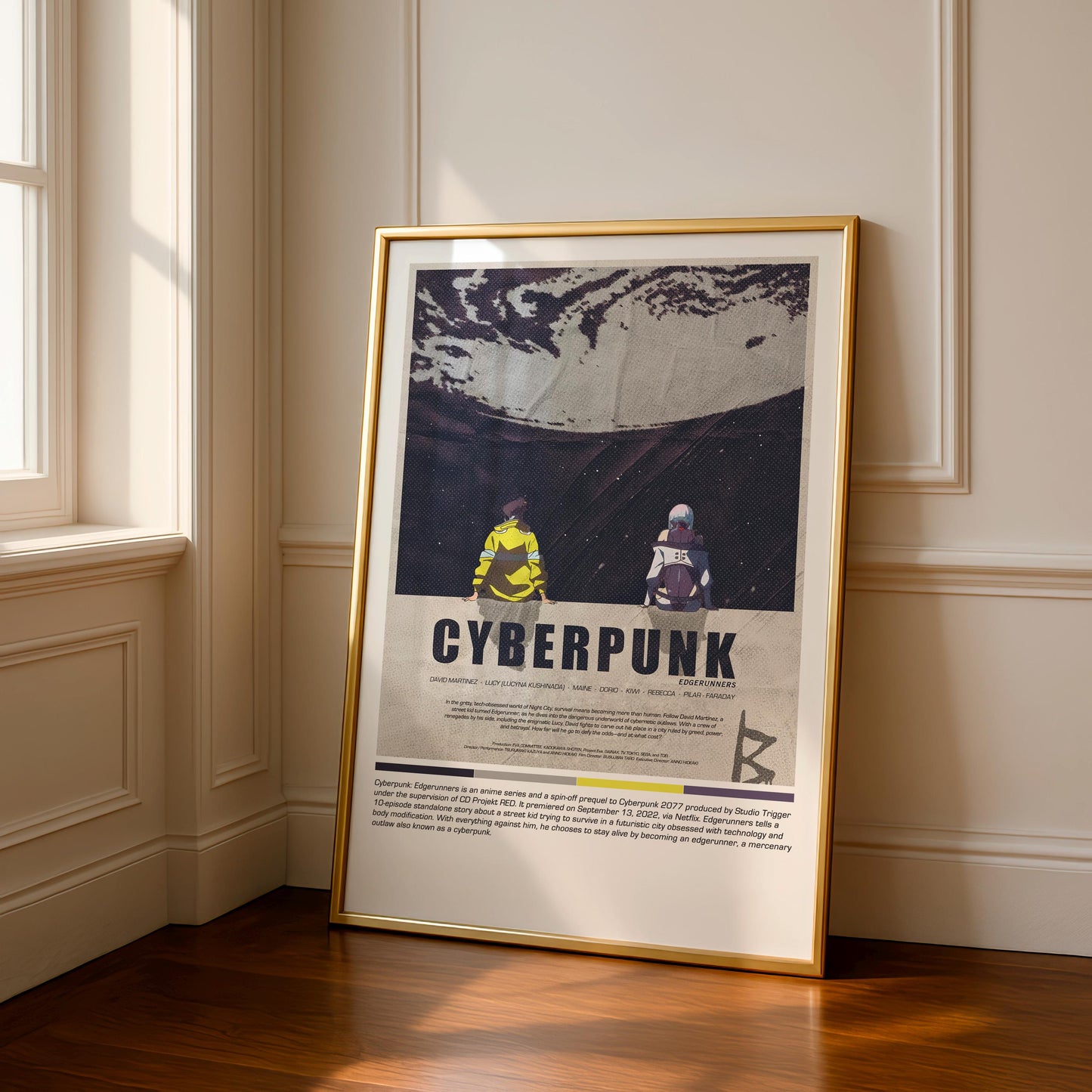 Cyberpunk Night City (Cyberpunk 2077) Poster: Retro Sci-Fi Wall Art