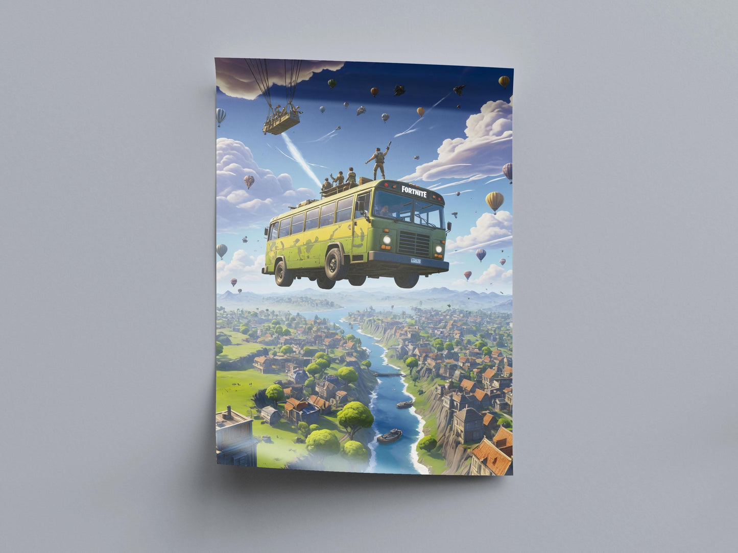 Fortnite Battle Royale Art Print, Gamer Room Wall Art, Gift Him