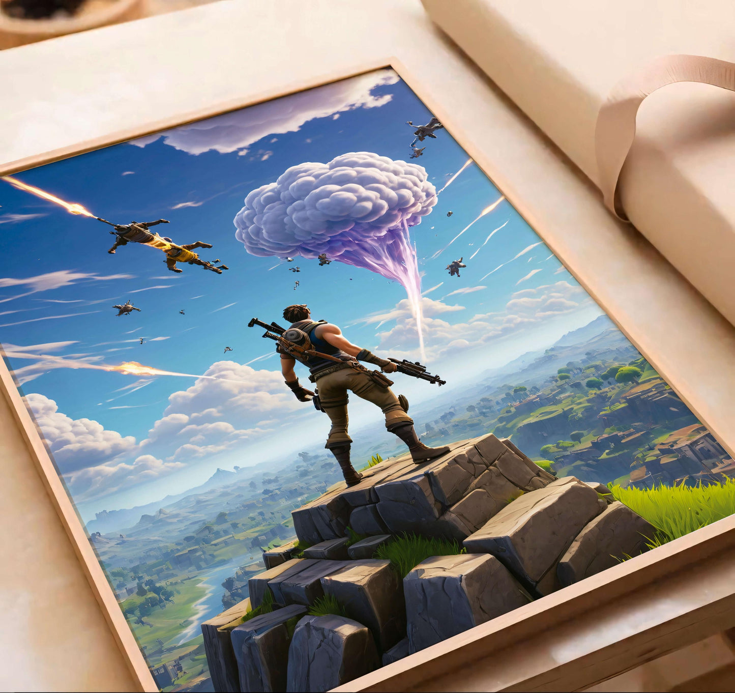 Poster Fortnite Battle Royale, Gamer Wall Art, Game Room, Gamer Decoration, Gift Boys