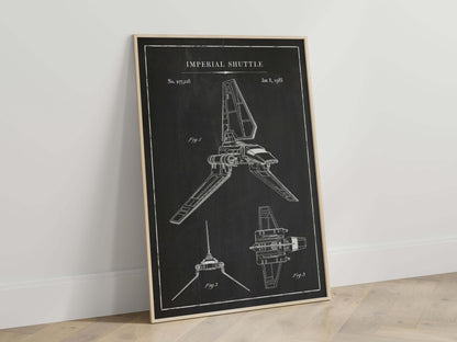 Blueprints Poster Stars Wars Sci, Fi Starship Schematics Art Print
