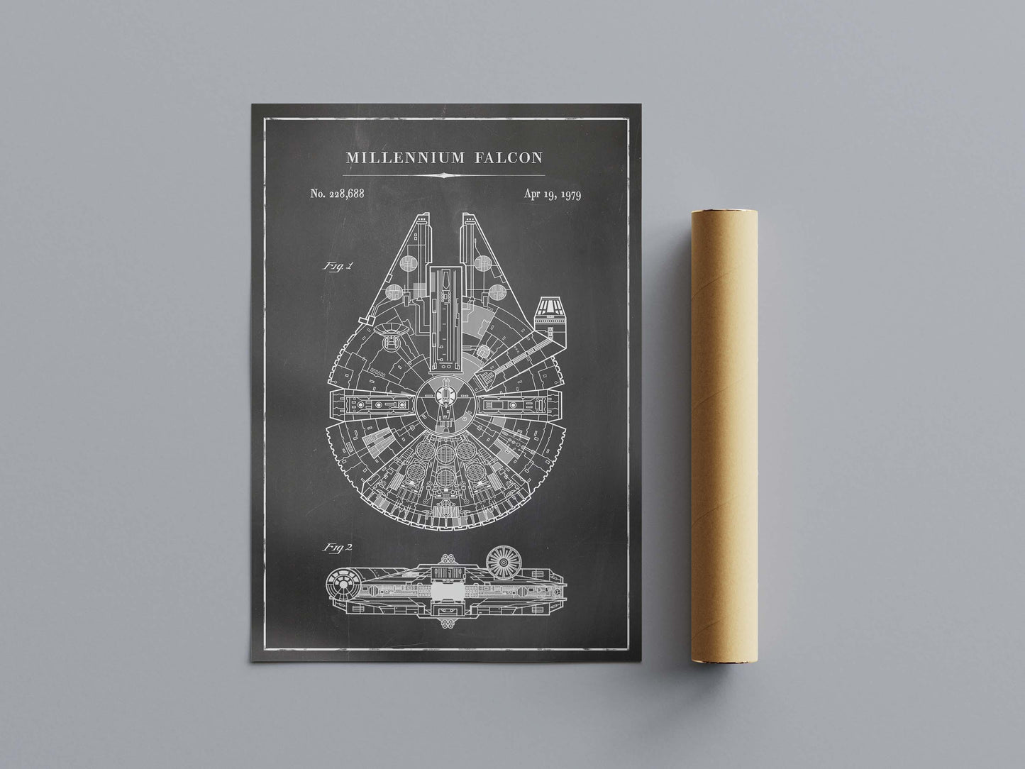 Blueprints Poster Stars Wars Sci, Fi Starship Schematics Art Print