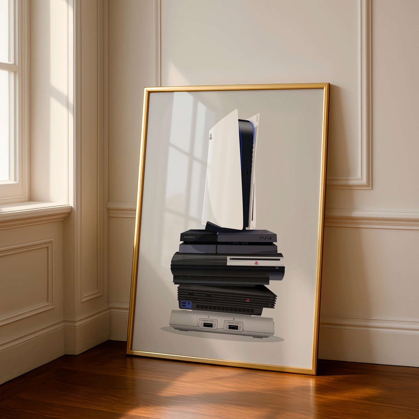 Evolution Of Gaming Consoles, Retro To Modern Game System Art