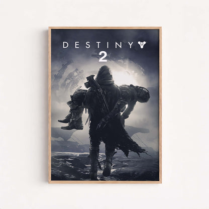 Destiny 2 Poster Futuristic Gaming Wall Art Galactic Room Decor Cosmic Adventure Print