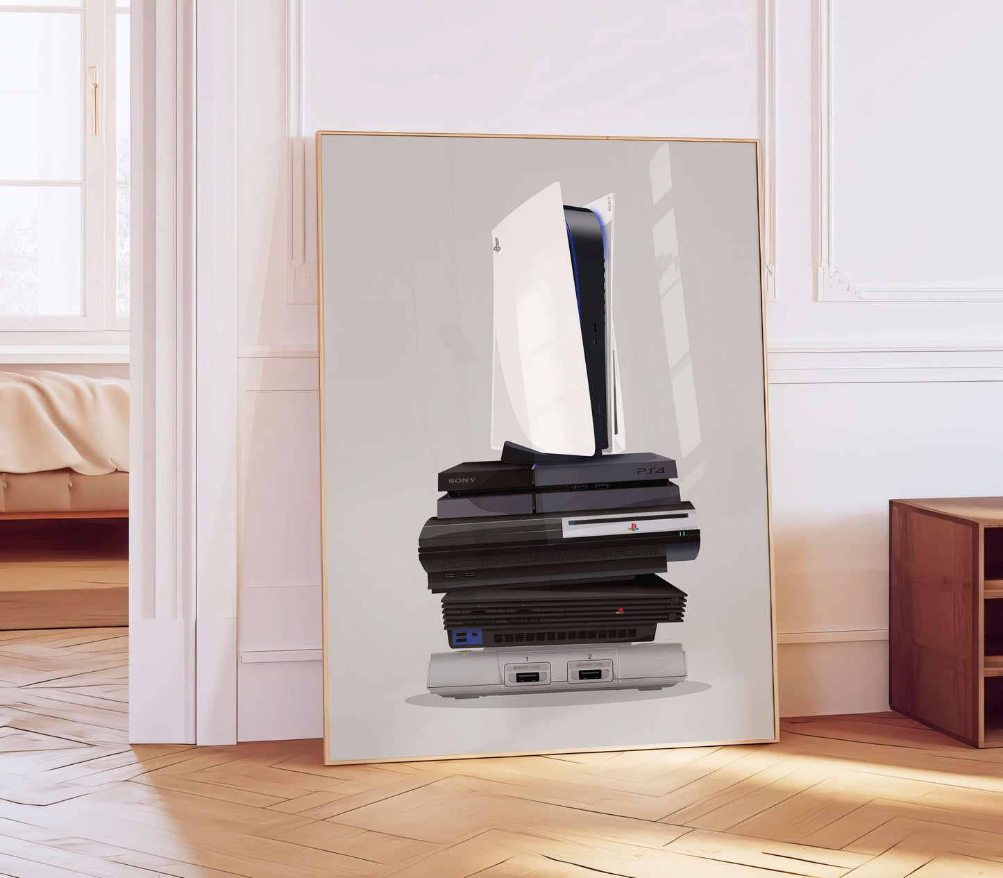 Evolution Of Gaming Consoles, Retro To Modern Game System Art