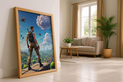 Poster Fornite Battle Royale Art Print, Gamer Room Decor Gift