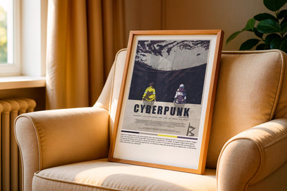 Cyberpunk Night City (Cyberpunk 2077) Poster: Retro Sci-Fi Wall Art