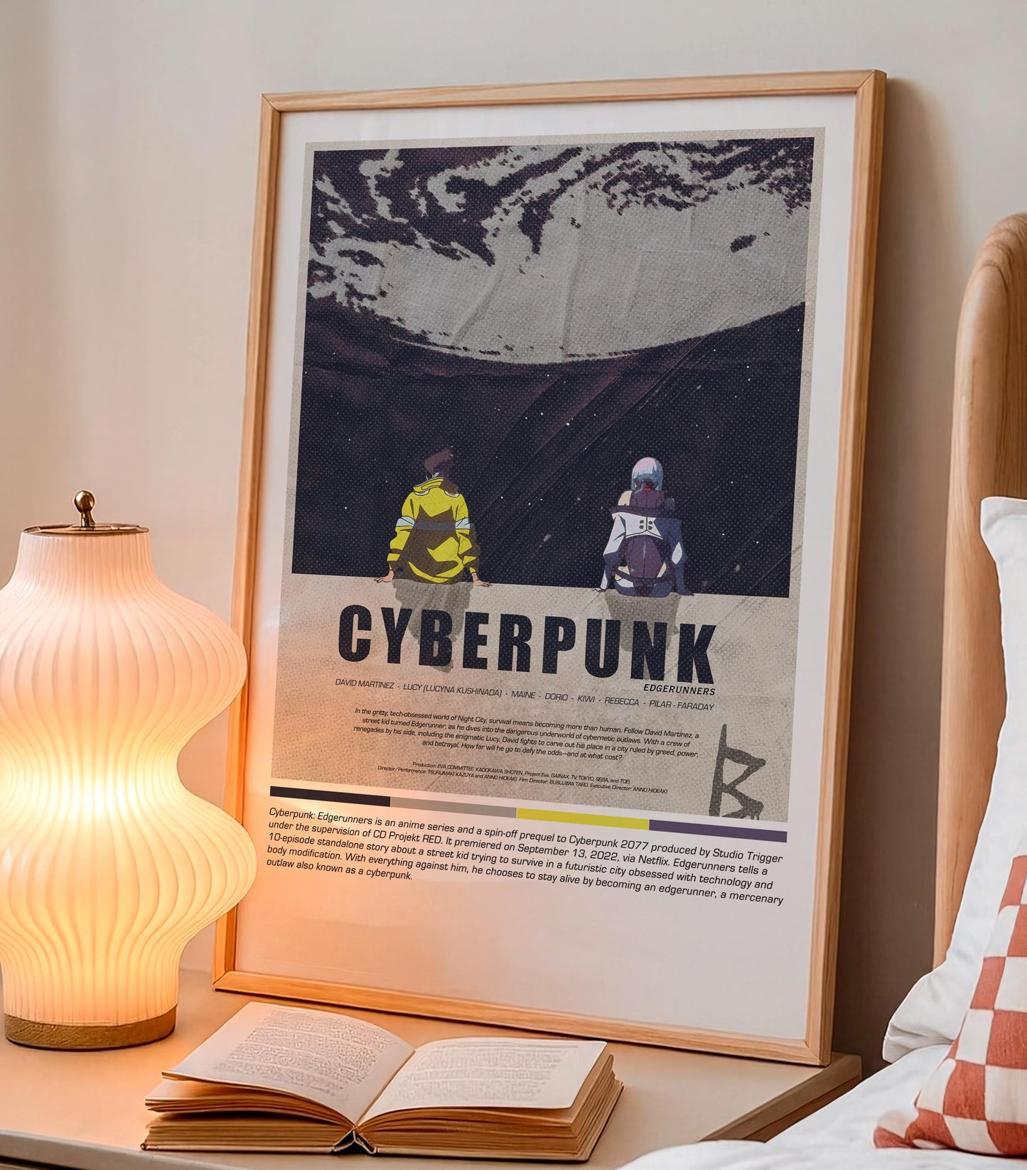 Cyberpunk Night City (Cyberpunk 2077) Poster: Retro Sci-Fi Wall Art
