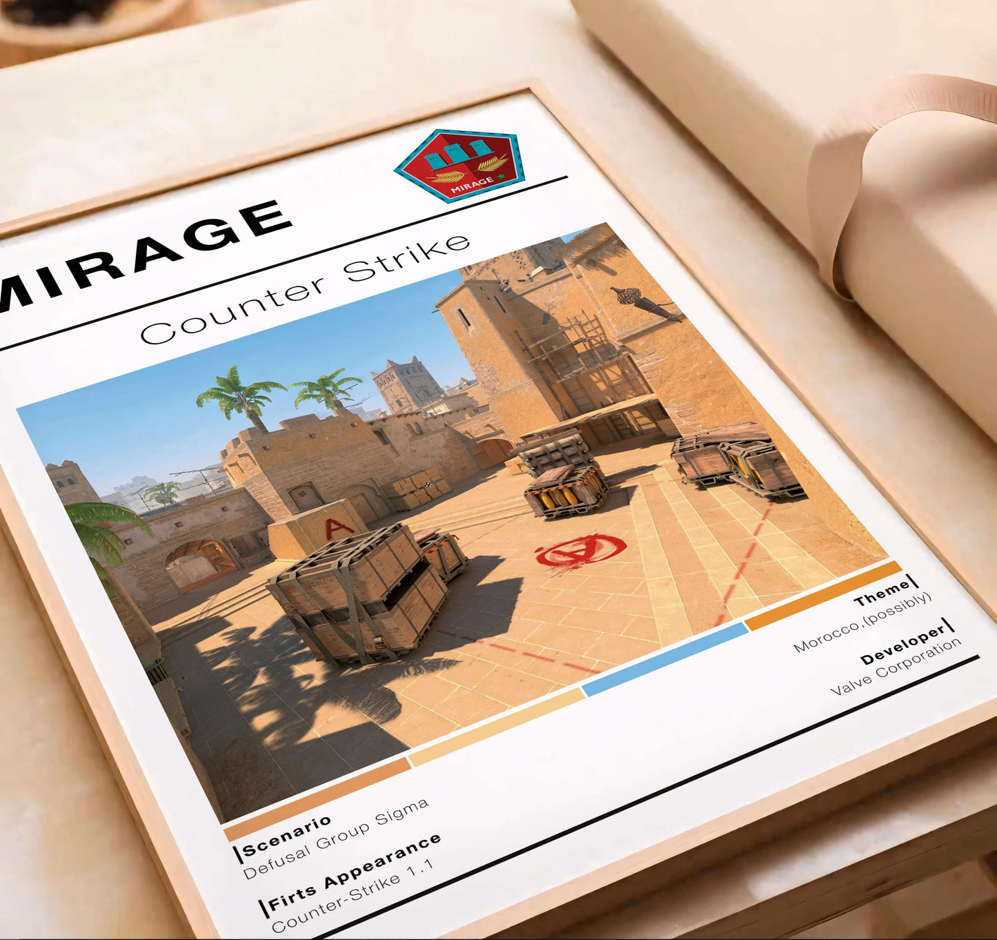 Counter Strike Mirage Posters, Gaming Room Decor, Printable Gift