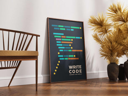 Code Definition Art Print, Programmer Wall Art, Modern Tech Office Decor