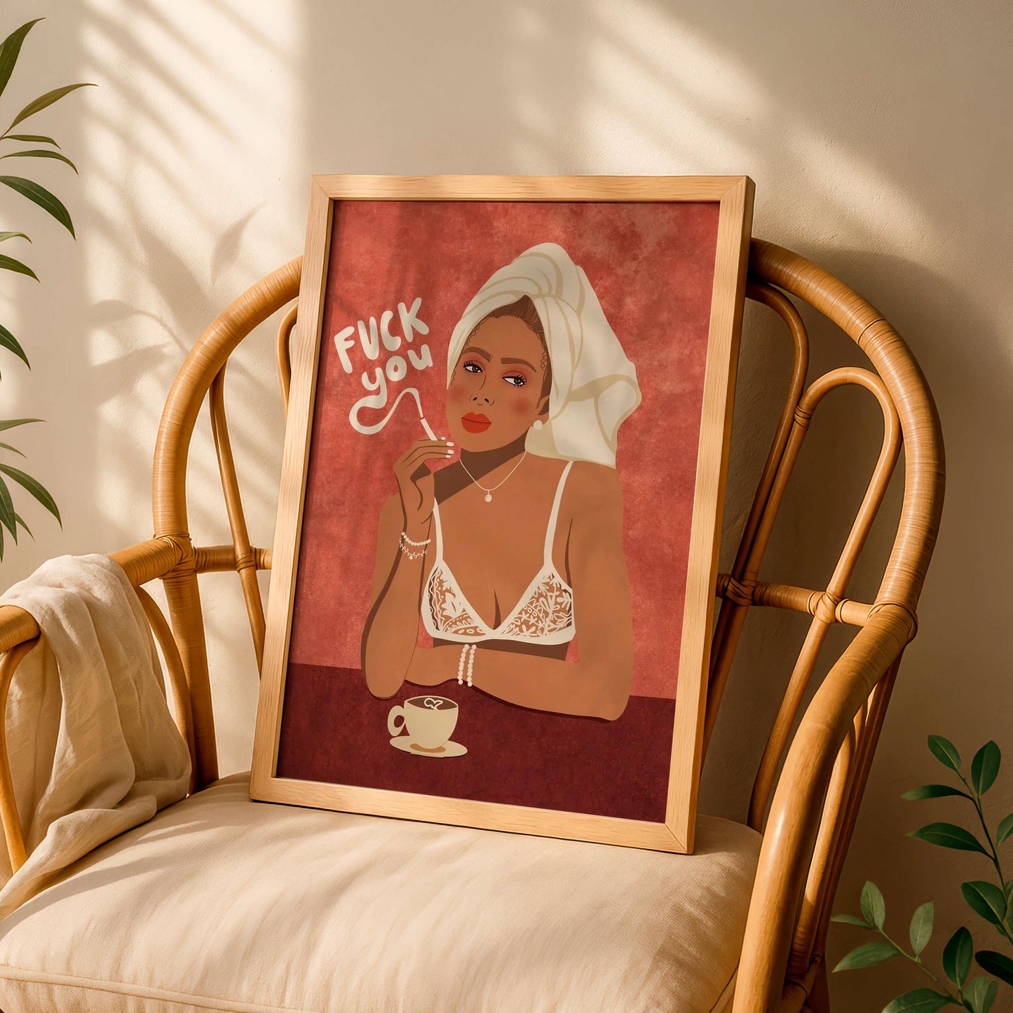 Sassy Woman Wall Art Poster, Funny Quote Print, Modern Feminine Decor