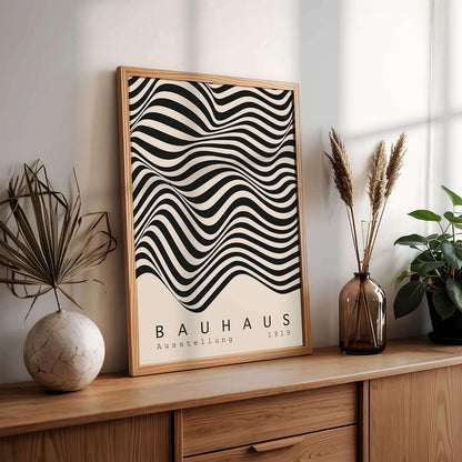 Bauhaus Wall Art Set 3 Retro Abstract Exhibition Posters