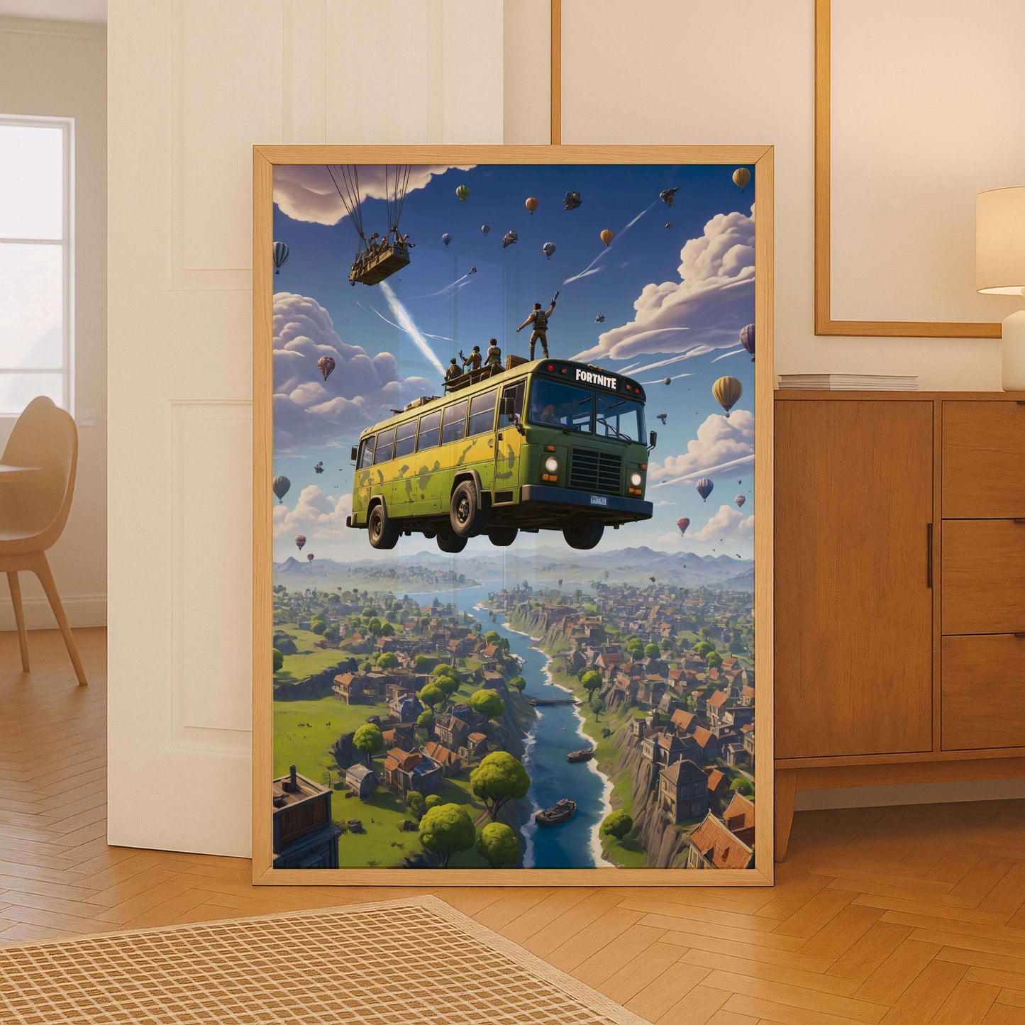 Fortnite Battle Royale Art Print, Gamer Room Wall Art, Gift Him