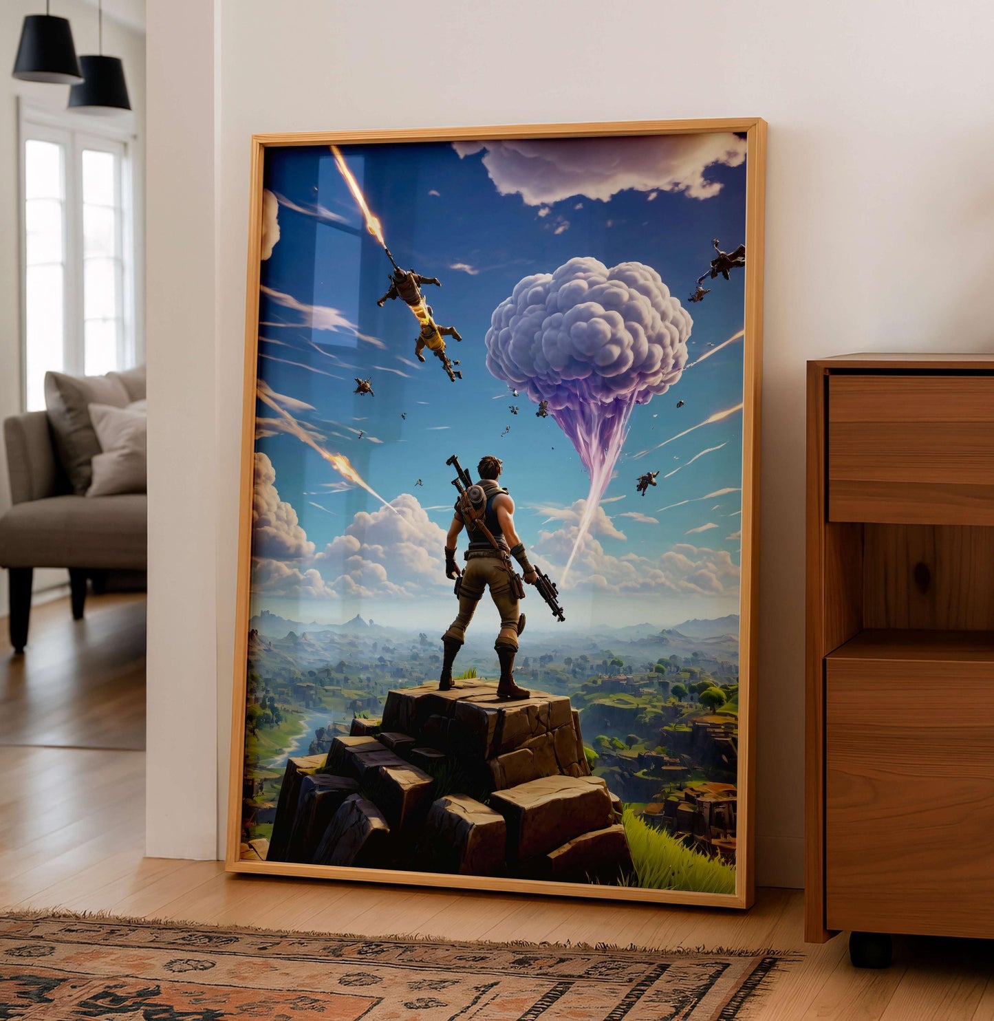 Poster Fortnite Battle Royale, Gamer Wall Art, Game Room, Gamer Decoration, Gift Boys