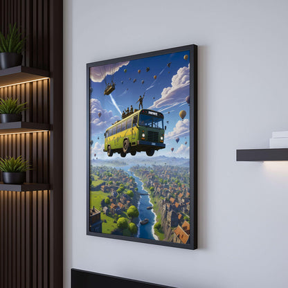 Fortnite Battle Royale Art Print, Gamer Room Wall Art, Gift Him