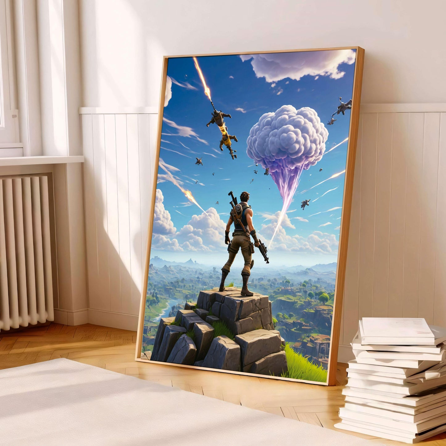 Poster Fortnite Battle Royale, Gamer Wall Art, Game Room, Gamer Decoration, Gift Boys