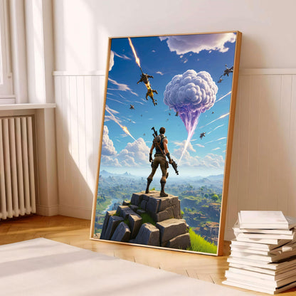 Poster Fortnite Battle Royale, Gamer Wall Art, Game Room, Gamer Decoration, Gift Boys