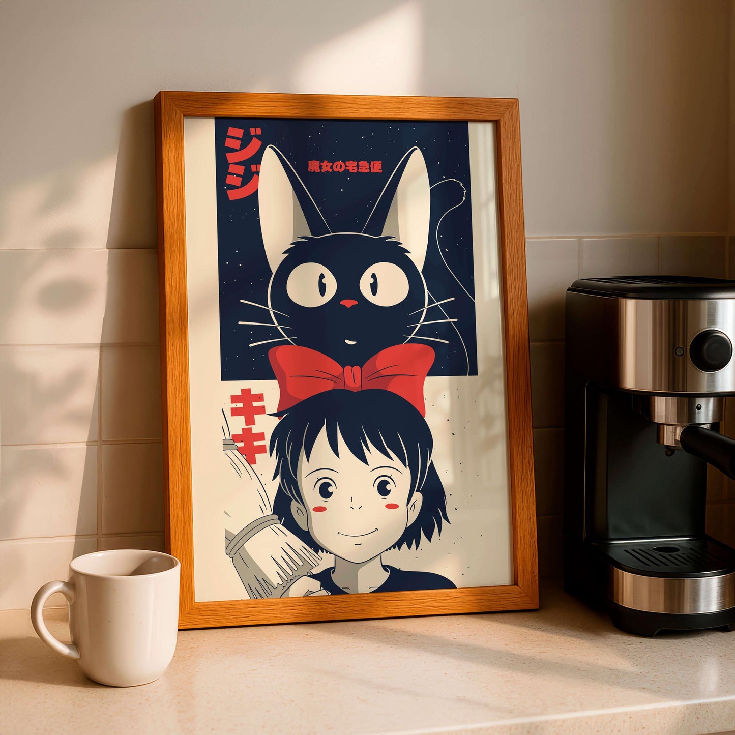 Poster Kiki's Delivery Service, Anime wall art, Gift Anime