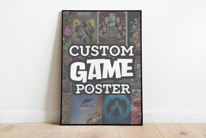 Custom Poster, Video Game Wall Art, Gamer Room Decor