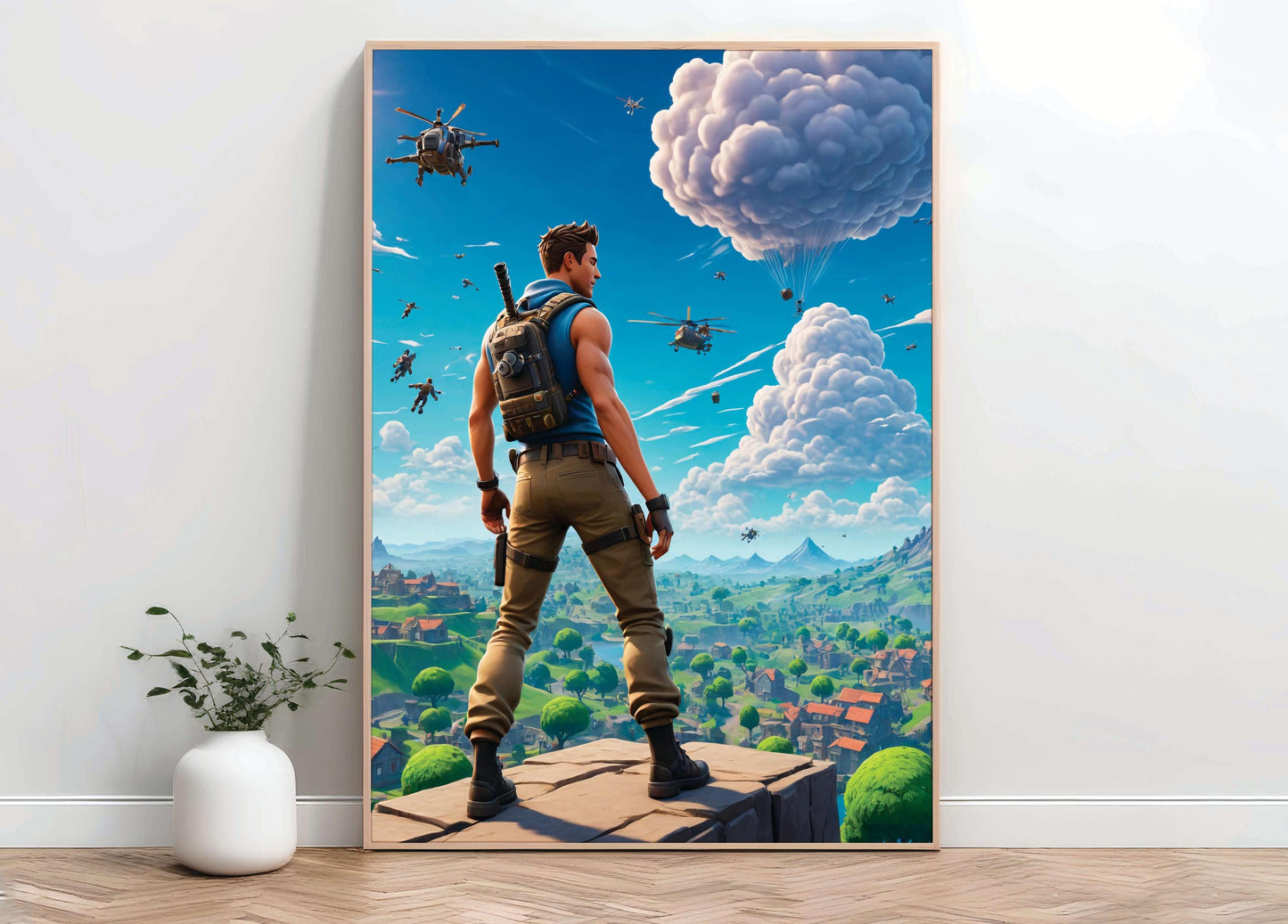 Poster Fornite Battle Royale Art Print, Gamer Room Decor Gift