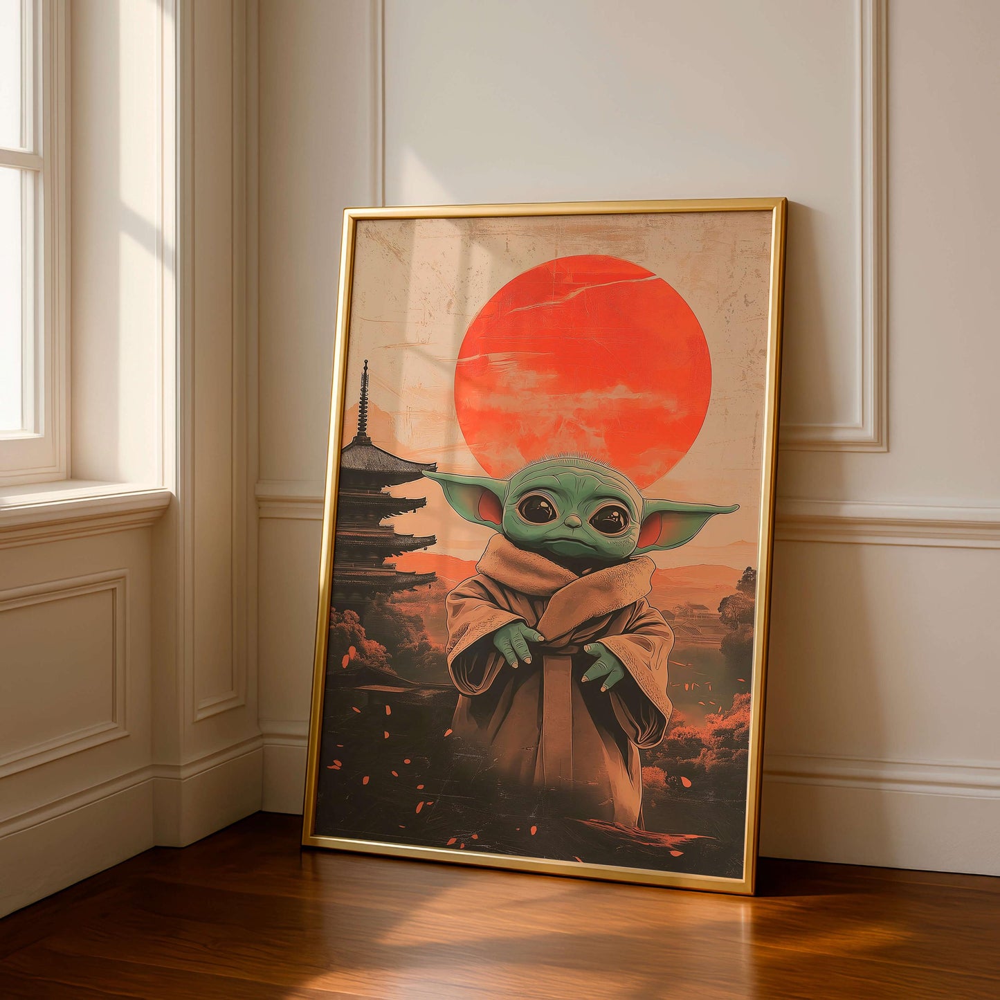 Japanese Sci, Fi Alien Art Print, Cozy Geek Room Decor