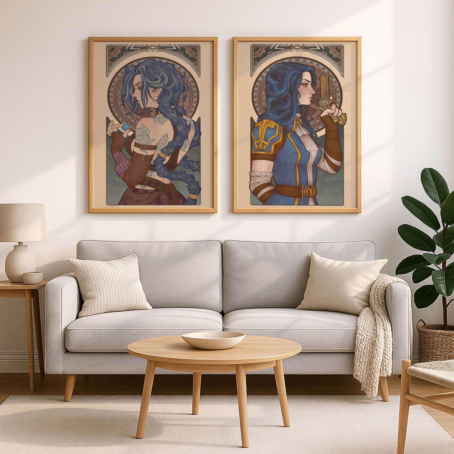 Poster Arcane Inspired Wall Art, Tv Series Anime, Decor Room