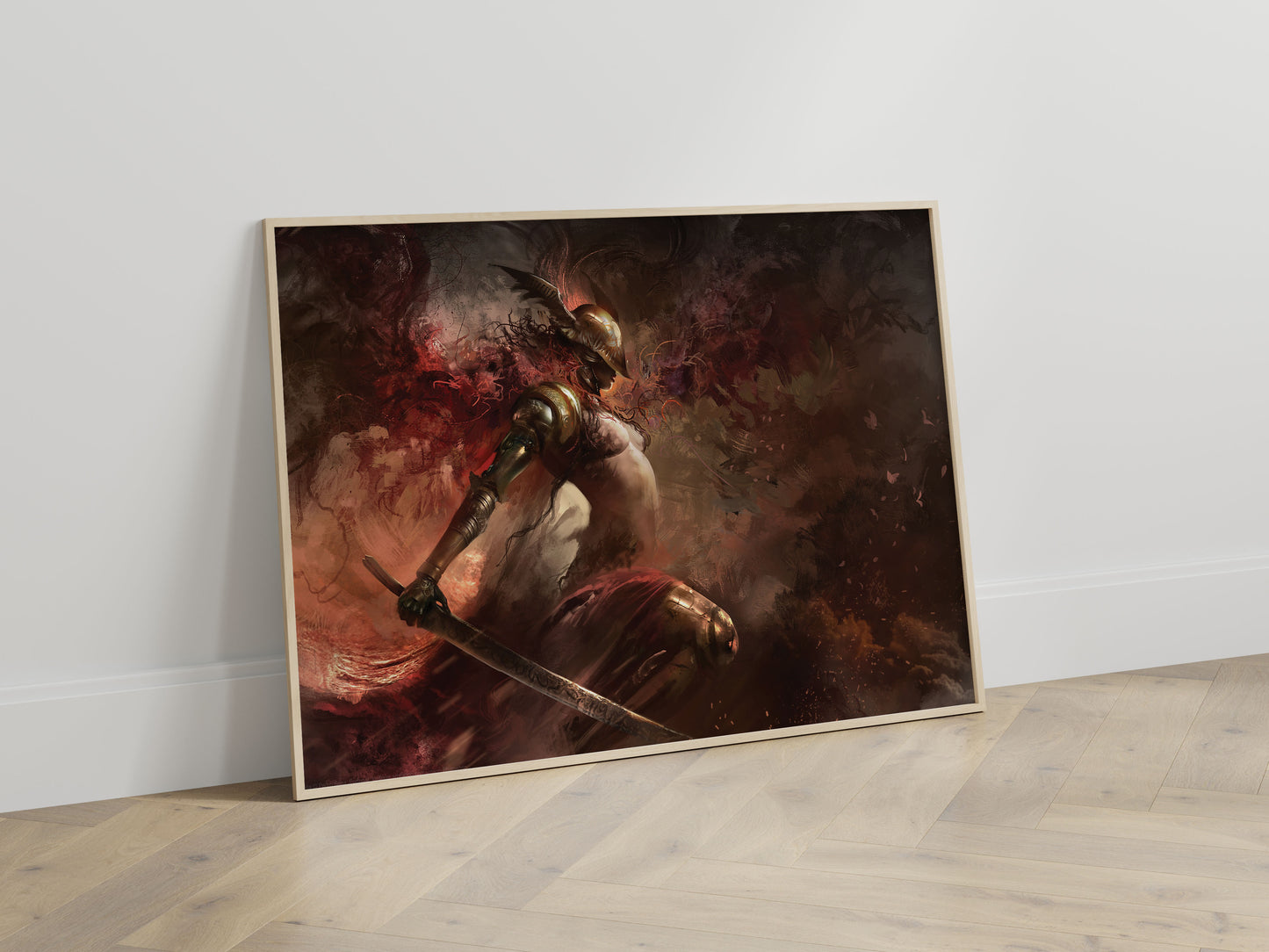 Elden Ring Valkyrie Warrior Poster Dark Fantasy Wall Art Medieval Gamer Room Decor Epic Game Print