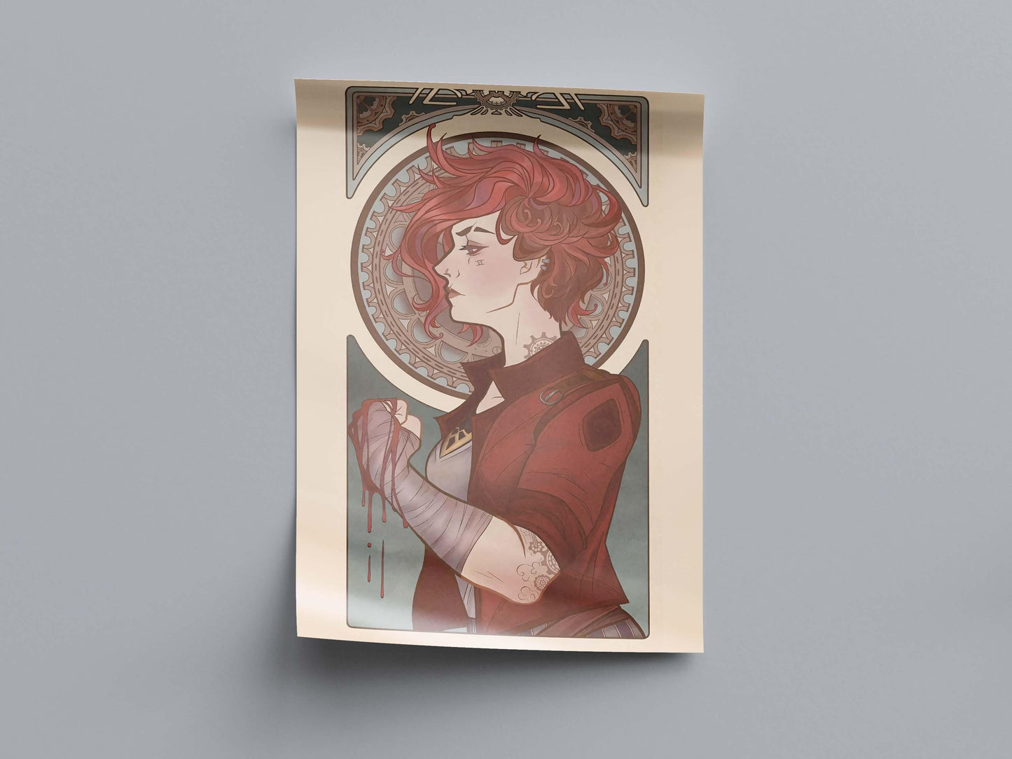 Arcane Retro Poster, Tv Serie Wall Art,  Jinx & VI Wall Decor